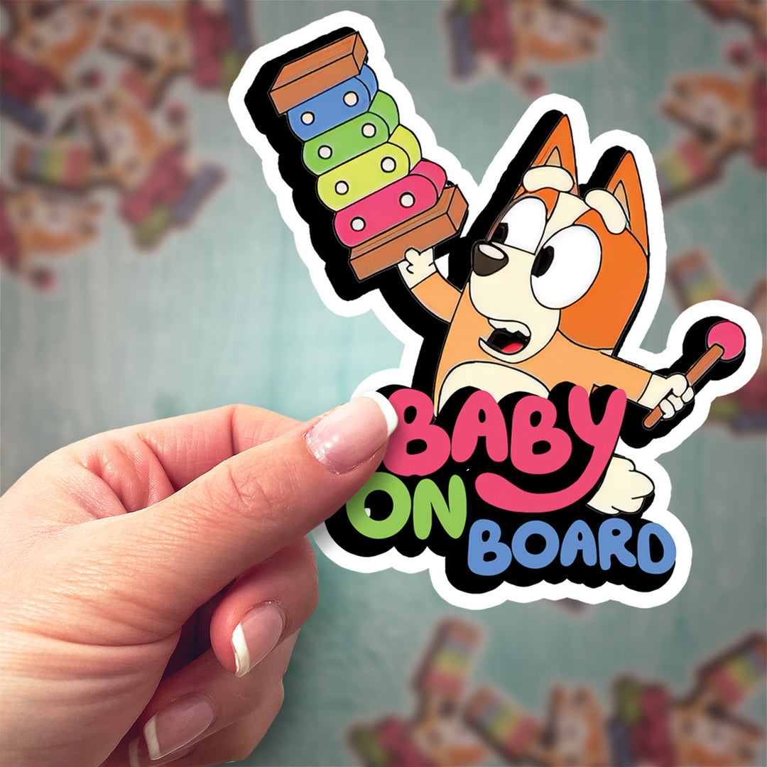 Baby on Board Bingo Sticker – Fun & Cute Car Safety Sign