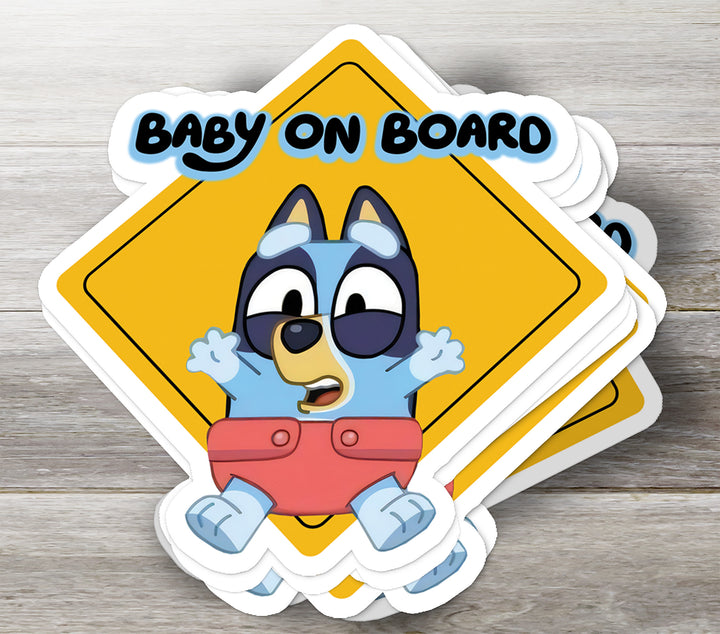 Bluey Baby on Board Sticker