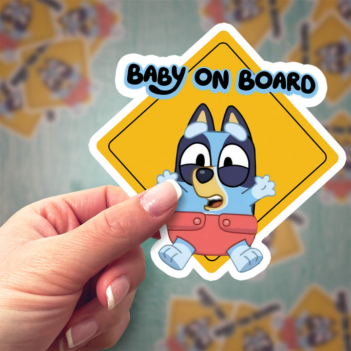 Bluey Baby on Board Sticker