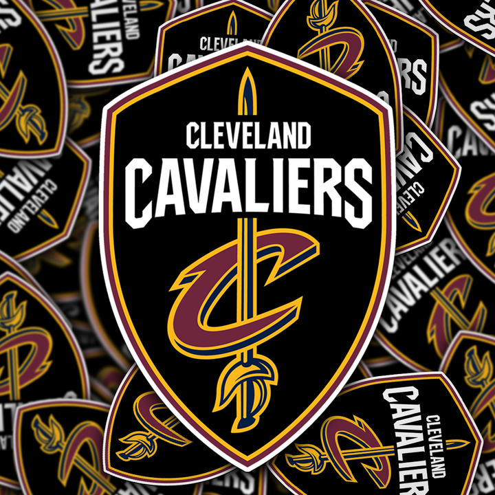 Cleveland Cavaliers 2017/18 - 2021/22 Logo Stickers - Waterproof, Holographic, or Glossy Vinyl - Score with Style! Cleveland Cavaliers Logo Stickers - Rozovy