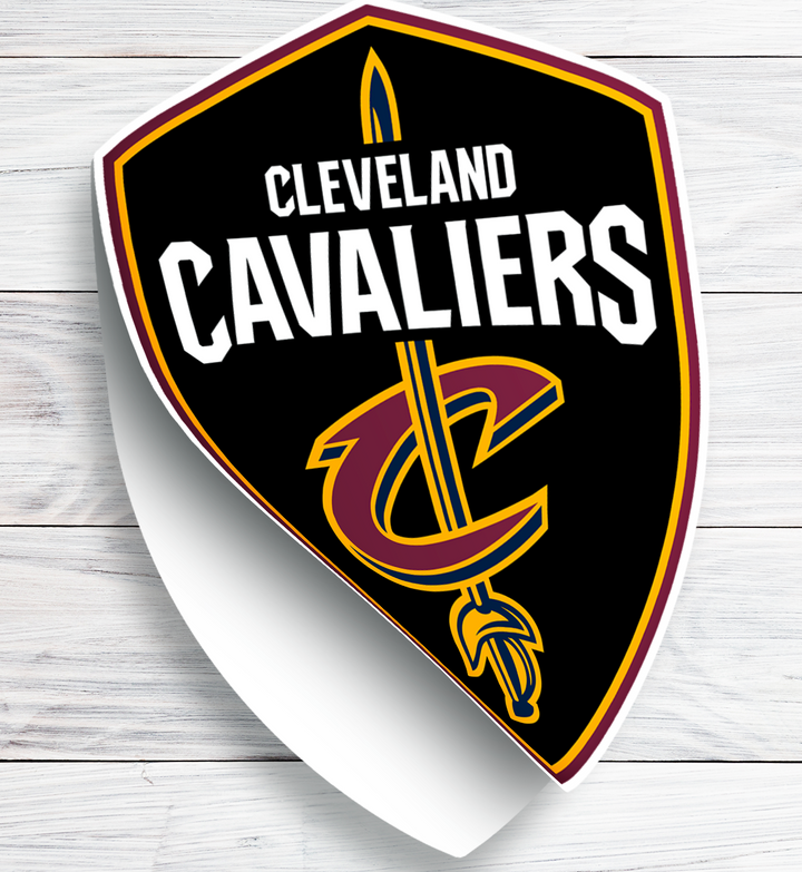 Cleveland Cavaliers 2017/18 - 2021/22 Logo Stickers - Waterproof, Holographic, or Glossy Vinyl - Score with Style! Cleveland Cavaliers Logo Stickers - Rozovy