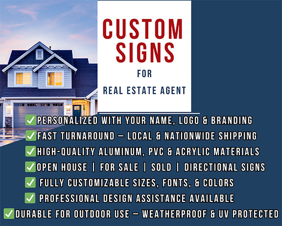 For Sale Yard Sign – Weatherproof & Customizable