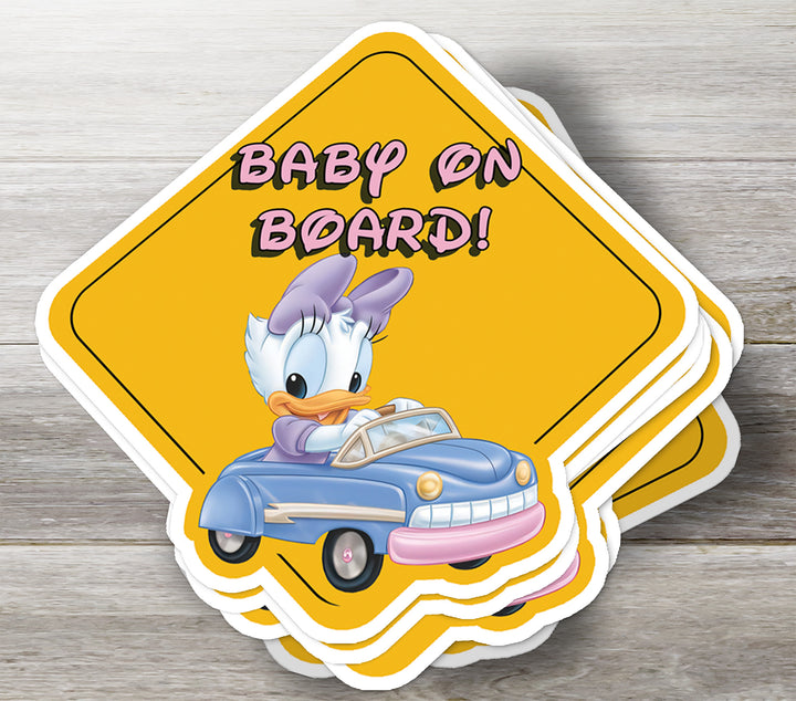 Daisy Duck on Board - Car Sticker