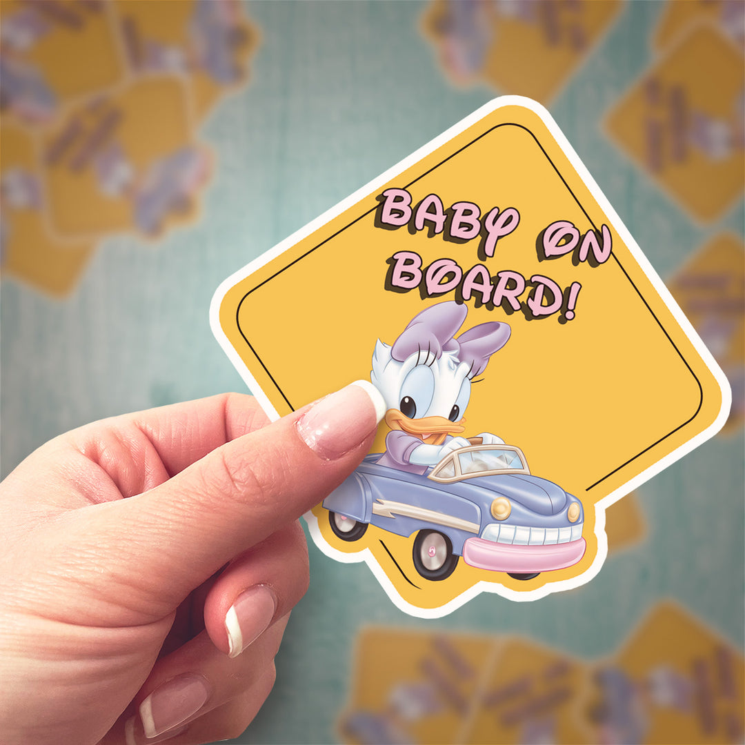 Daisy Duck on Board - Car Sticker