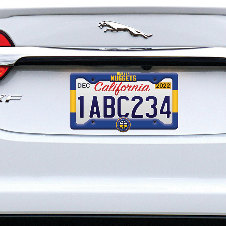 Denver Nuggets License Plate Frame – NBA Car Accessory
