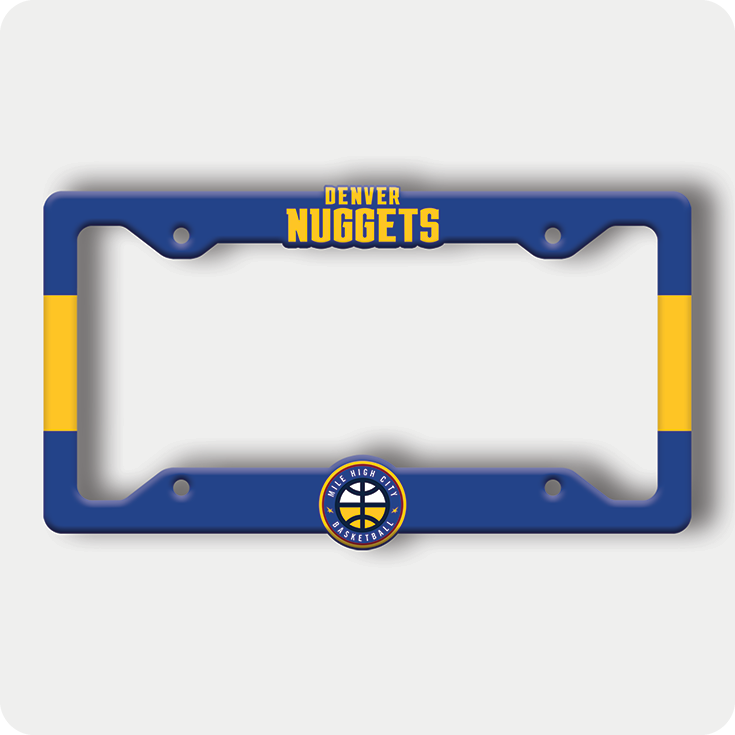 Denver Nuggets License Plate Frame – NBA Car Accessory