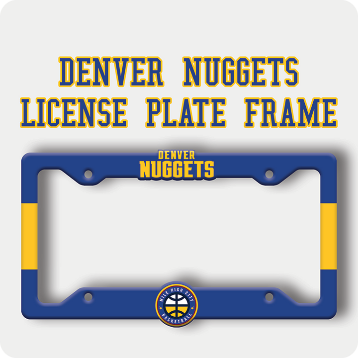 Denver Nuggets License Plate Frame – NBA Car Accessory