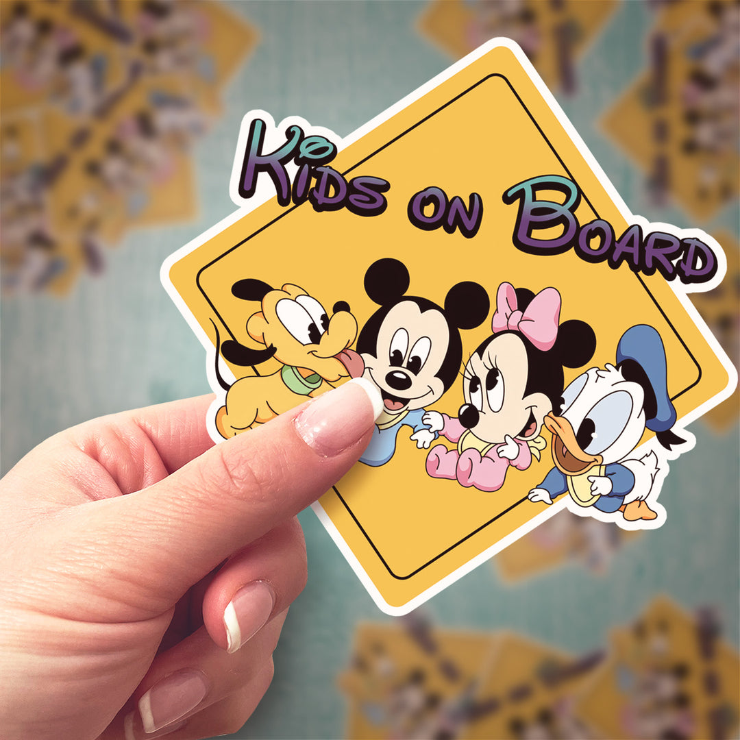 Disney Kids On Board Car Sticker