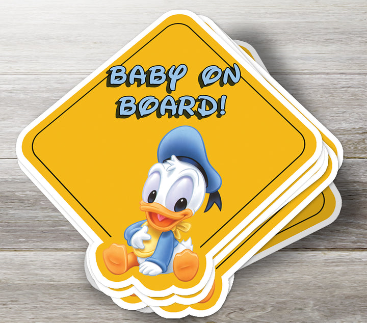 Donald Duck on Board - Car Sticker