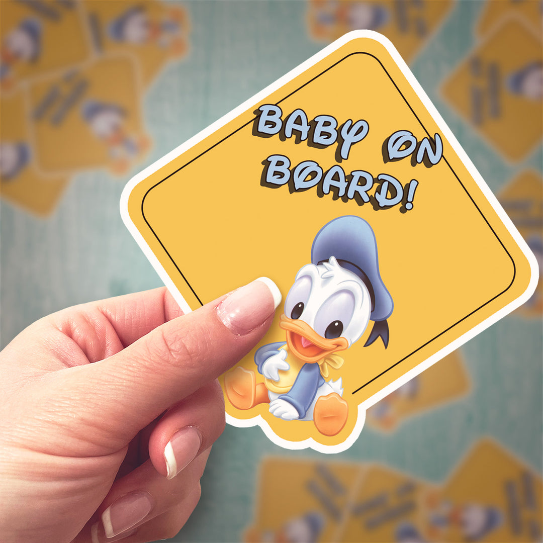 Donald Duck on Board - Car Sticker