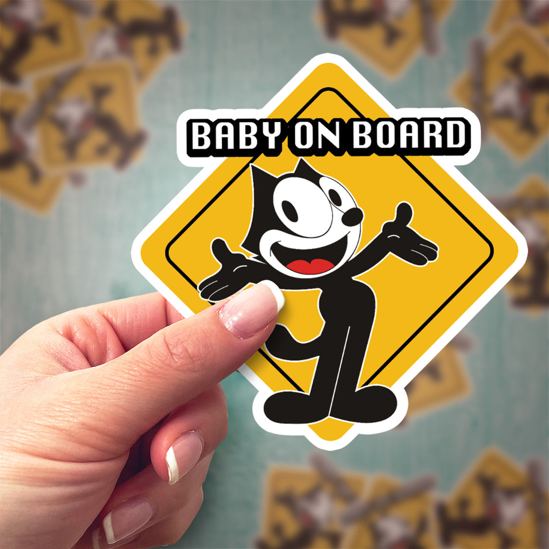 Baby on Board Car Sticker - Felix The Cat
