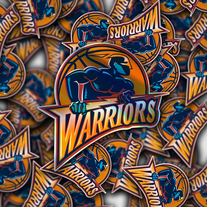 Golden State Warriors 1997/98 -2009/10 Logo Stickers - Waterproof, Holographic or Glossy Vinyl - Splash Your Style! Stickers - Rozovy