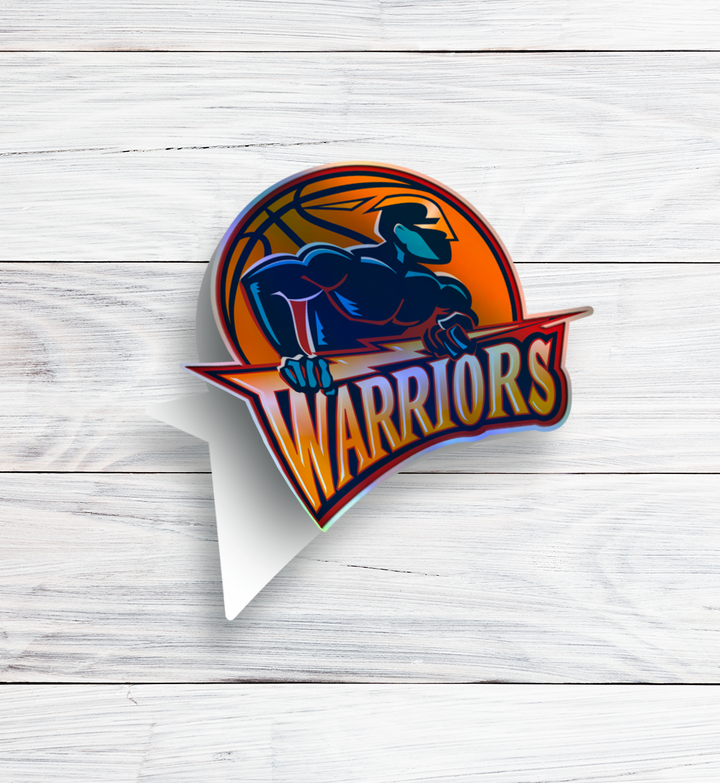 Golden State Warriors 1997/98 -2009/10 Logo Stickers - Waterproof, Holographic or Glossy Vinyl - Splash Your Style! Stickers - Rozovy
