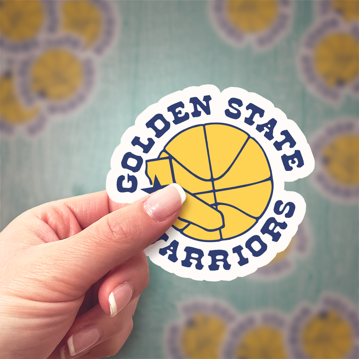 Golden State Warriors 1988/89 - 1996/97 Logo Stickers - Waterproof, Holographic or Glossy Vinyl - Splash Your Style! Stickers - Rozovy