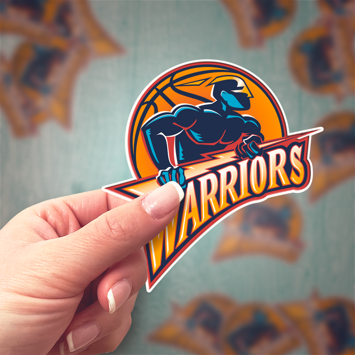 Golden State Warriors 1997/98 -2009/10 Logo Stickers - Waterproof, Holographic or Glossy Vinyl - Splash Your Style! Stickers - Rozovy