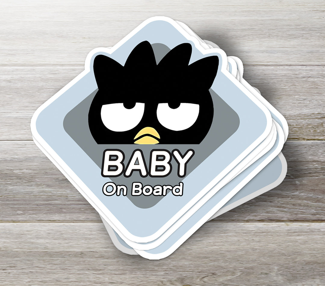 Badtz-Maru ‘Baby on Board’ Sticker – Cool & Grumpy Sanrio Penguin Car Decal