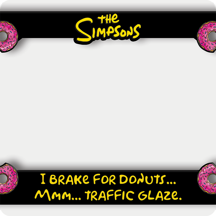 Homer Simpson Donut License Plate Frame