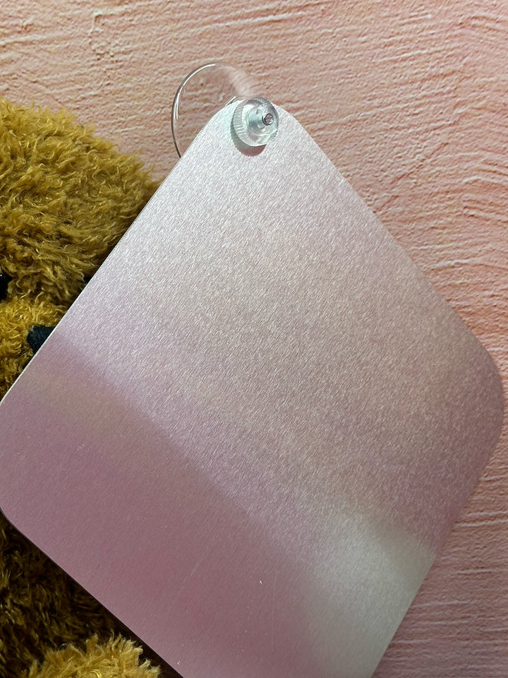 Bluey Baby On Board Sign with Indy - Cute Aluminum Car Safety Warning Sign with Suction Cups - Durable Yellow and White Child Safety Alert