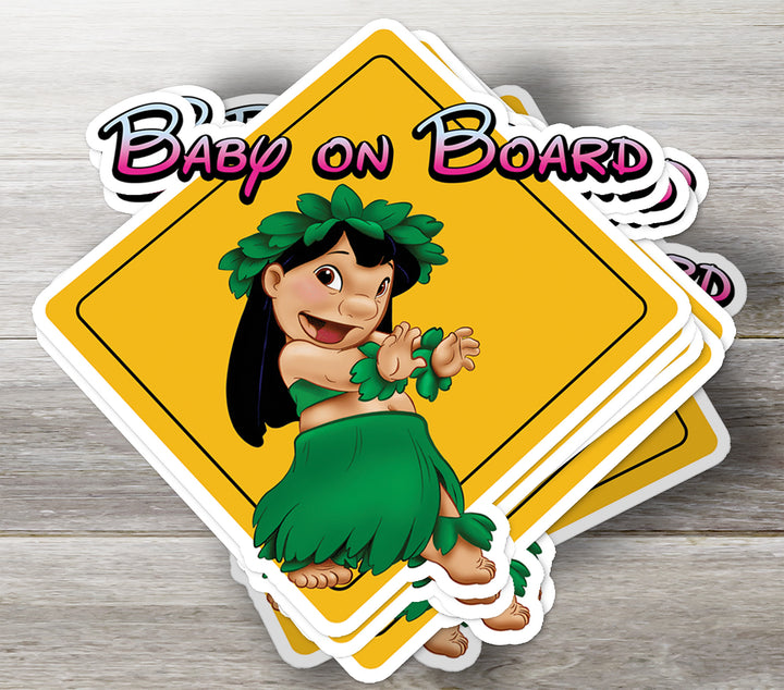 Lilo - Baby On Board Car Sticker