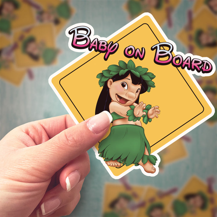 Lilo - Baby On Board Car Sticker