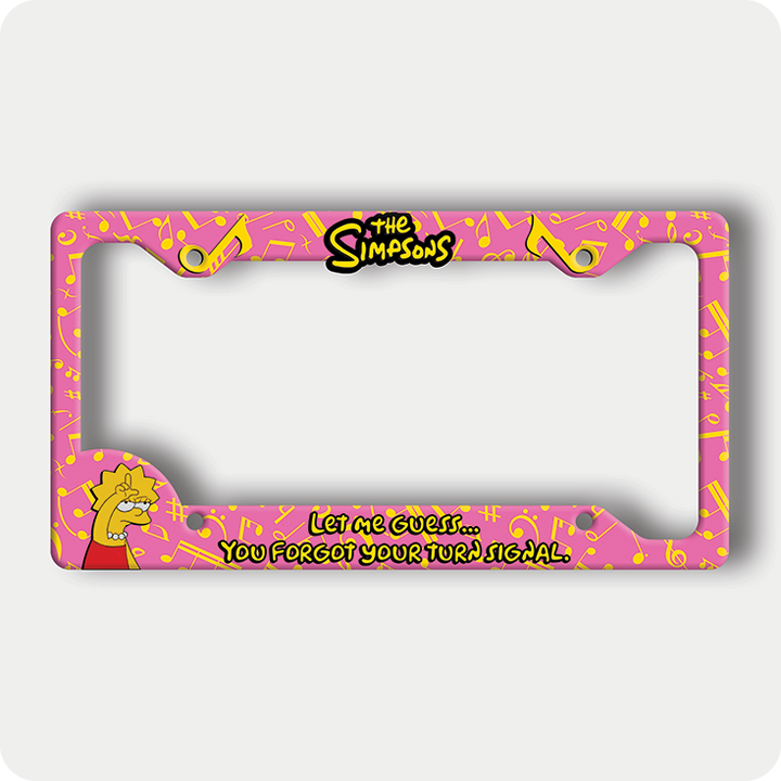 Lisa Simpson License Plate Frame