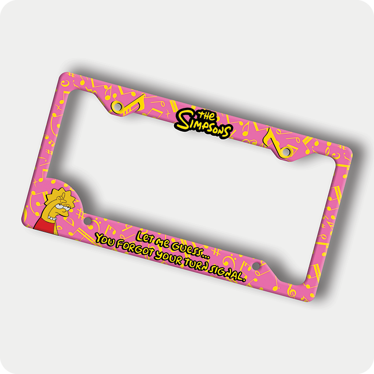 Lisa Simpson License Plate Frame