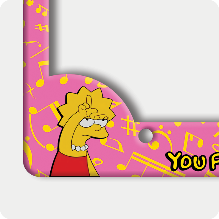 Lisa Simpson License Plate Frame