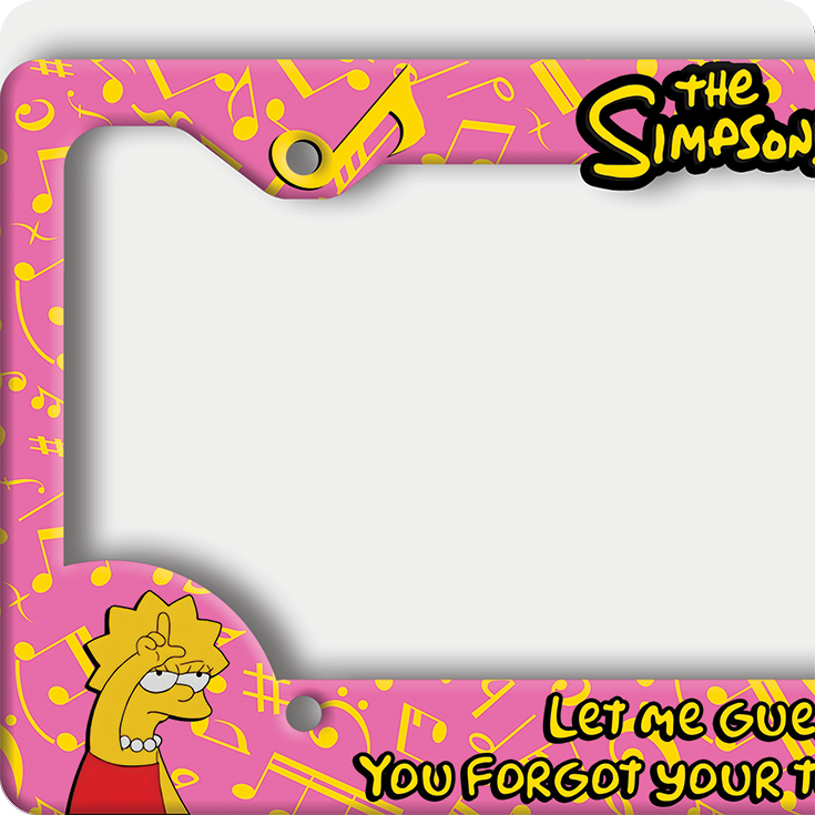 Lisa Simpson License Plate Frame