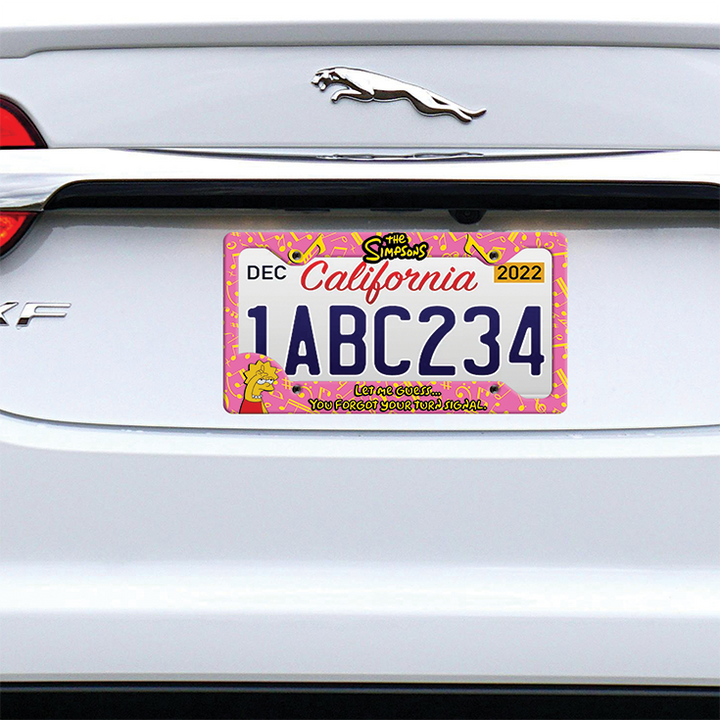 Lisa Simpson License Plate Frame