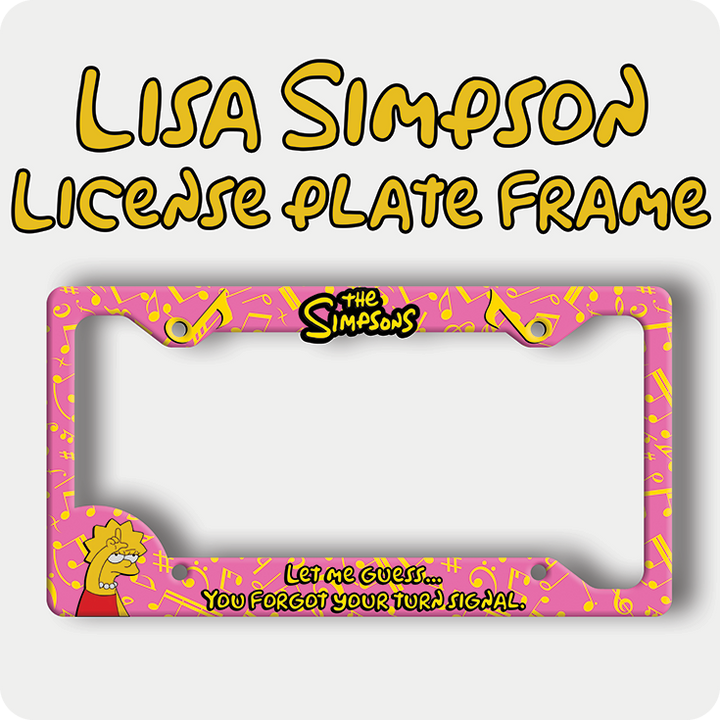 Lisa Simpson License Plate Frame