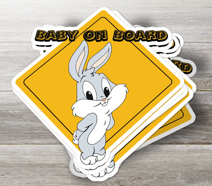 Looney Toons "Baby Bugs Bunny" Car Sticker