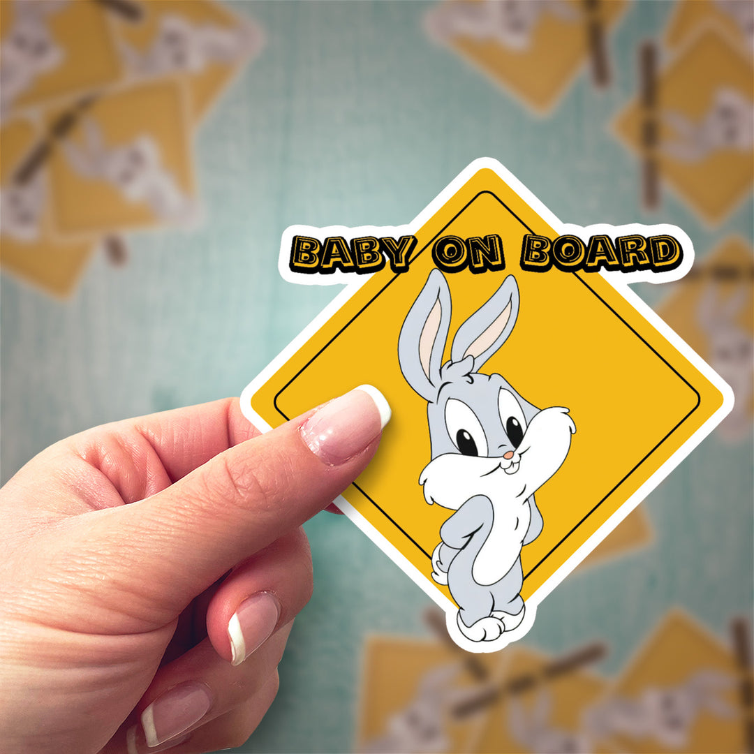 Looney Toons "Baby Bugs Bunny" Car Sticker