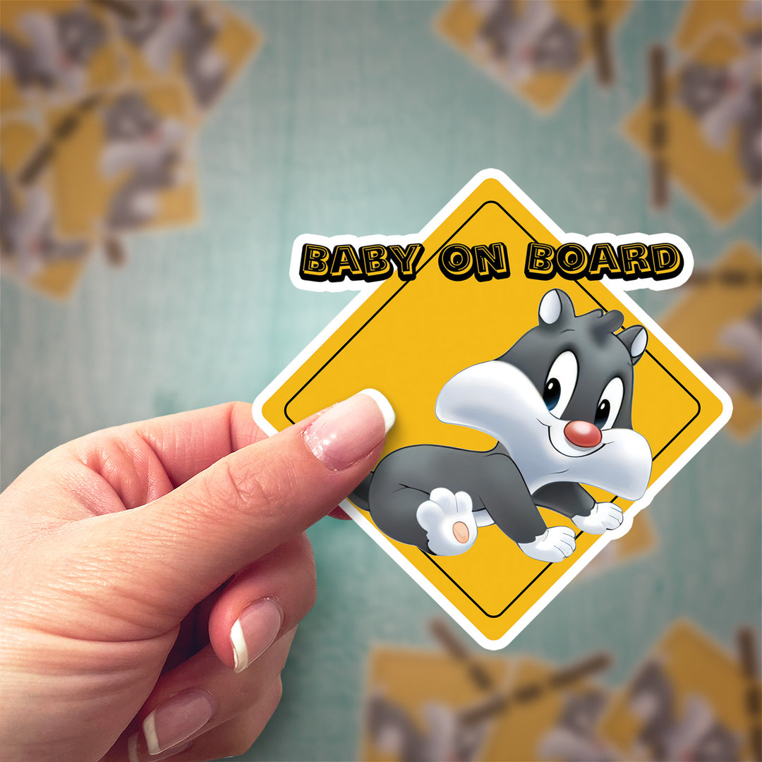 Looney Tunes "Baby Sylvester" Car Sticker