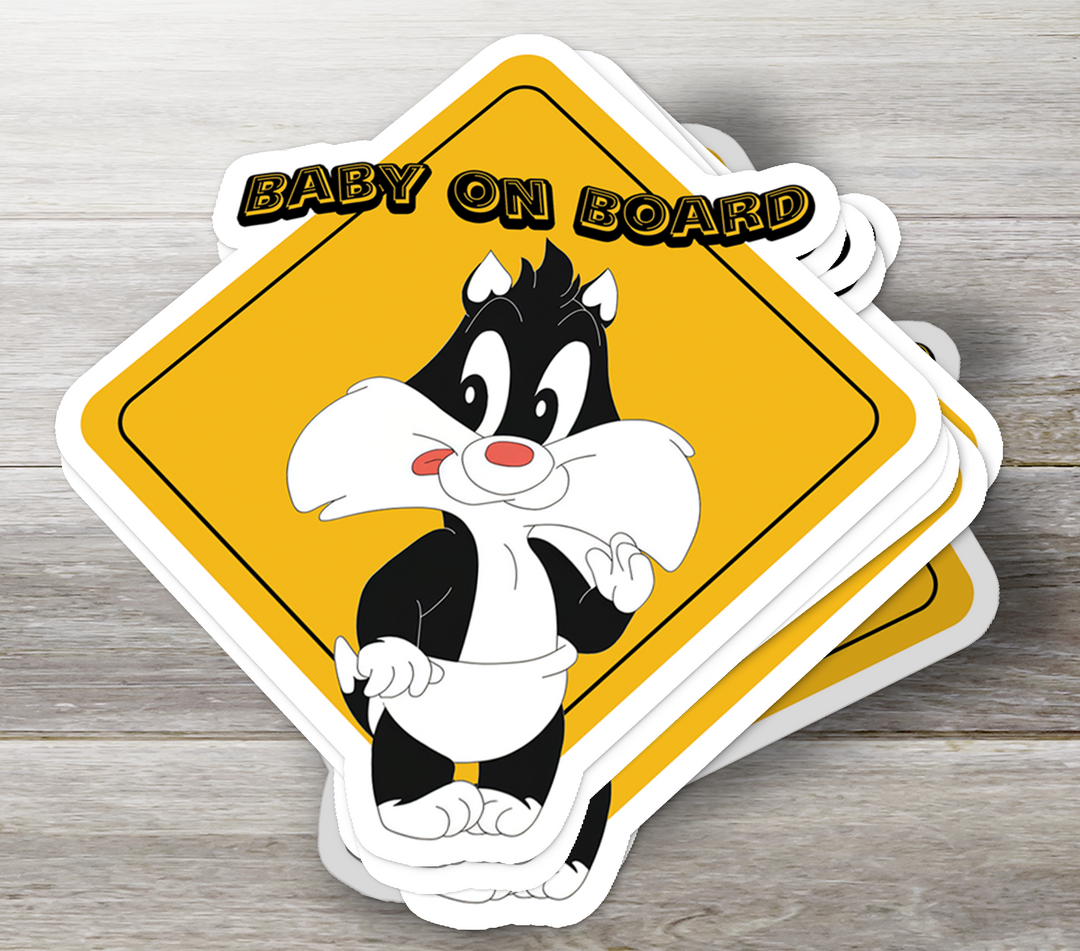 Looney Tunes "Baby Sylvester" Car Sticker