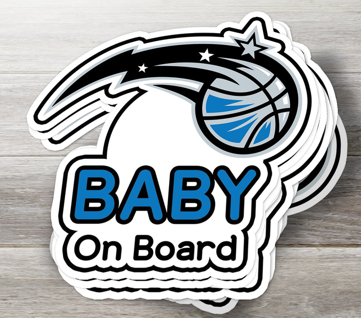 Orlando Magic ‘Baby on Board’ Sticker – NBA Fan Car Decal