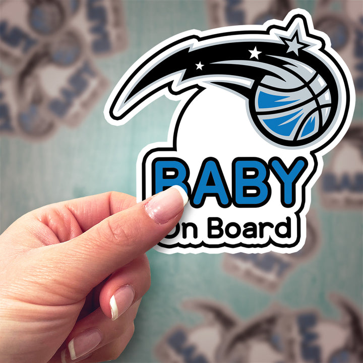 Orlando Magic ‘Baby on Board’ Sticker – NBA Fan Car Decal