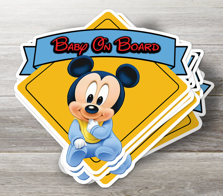Mickey - Baby on Board Car Sticker