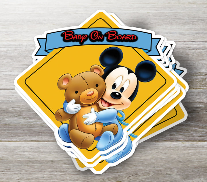 Baby Mickey - Baby on Board Car Sticker