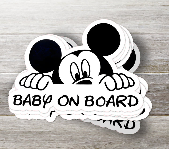 Mickey Mouse on Board - Car Sticker