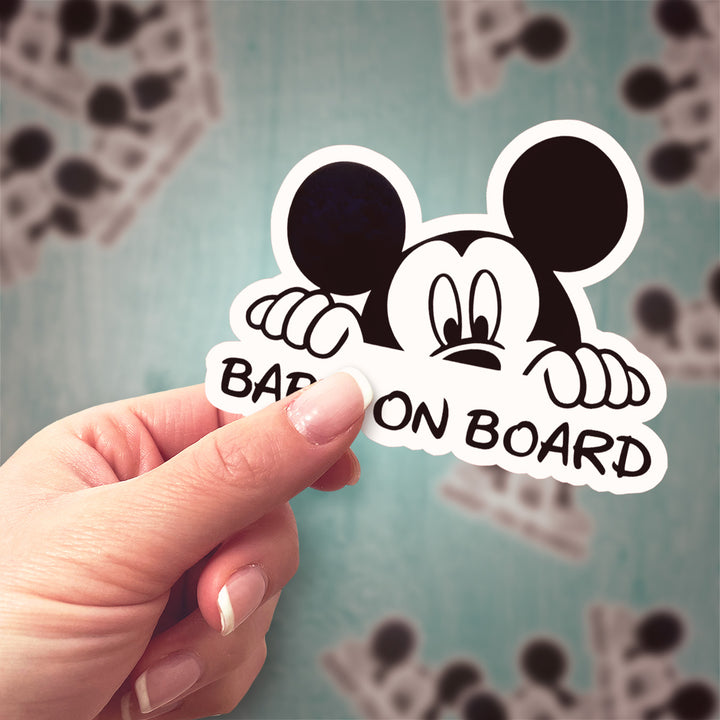 Mickey Mouse on Board - Car Sticker