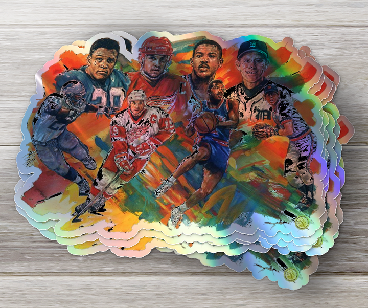 Customizable Holographic or Glossy Sticker: Your Image, Your Text, Your Style Customizable Holographic or Glossy Sticker - Rozovy