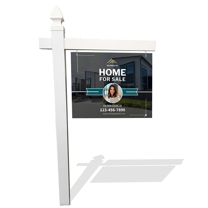 High Visibility Open House Sign with Photo Background