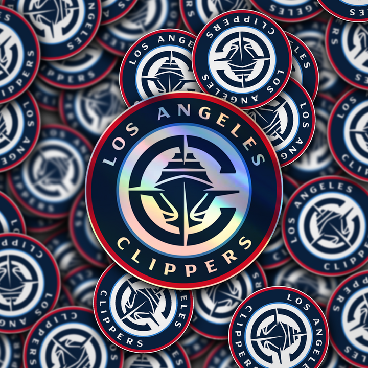 Los Angeles Clippers Sticker 2024-25 season - Holographic or Glossy - Waterproof - Great Gift NBA Stickers - Rozovy