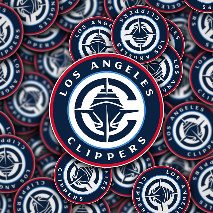 Los Angeles Clippers Sticker 2024-25 season - Holographic or Glossy - Waterproof - Great Gift NBA Stickers - Rozovy