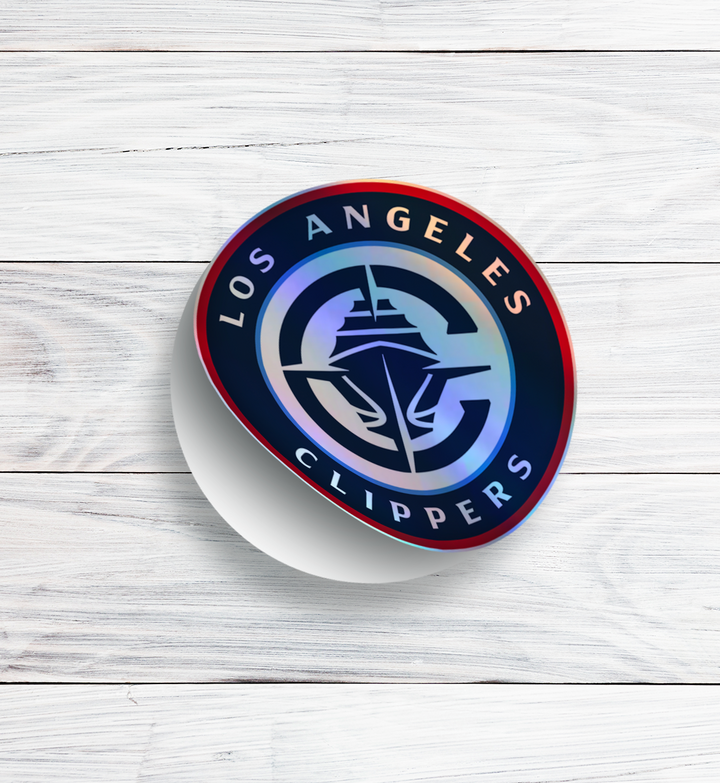 Los Angeles Clippers Sticker 2024-25 season - Holographic or Glossy - Waterproof - Great Gift NBA Stickers - Rozovy