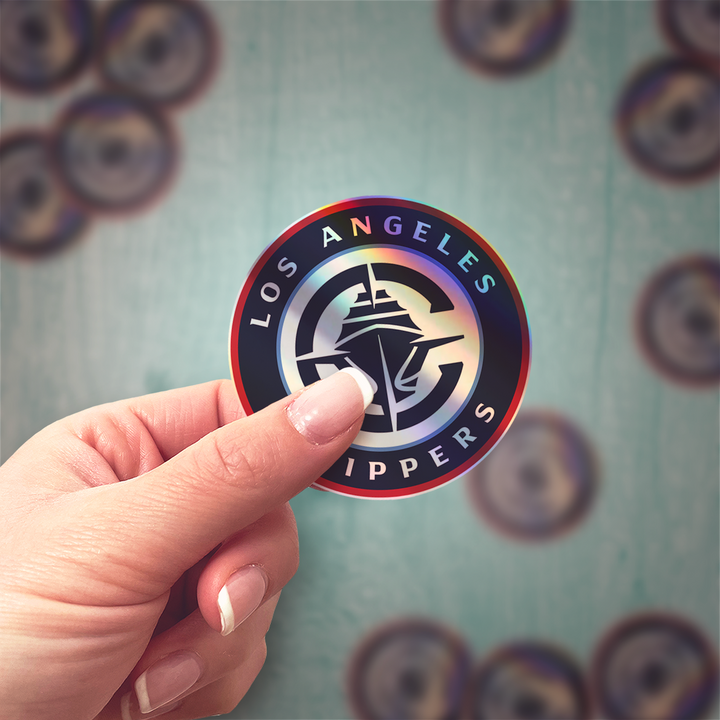 Los Angeles Clippers Sticker 2024-25 season - Holographic or Glossy - Waterproof - Great Gift NBA Stickers - Rozovy