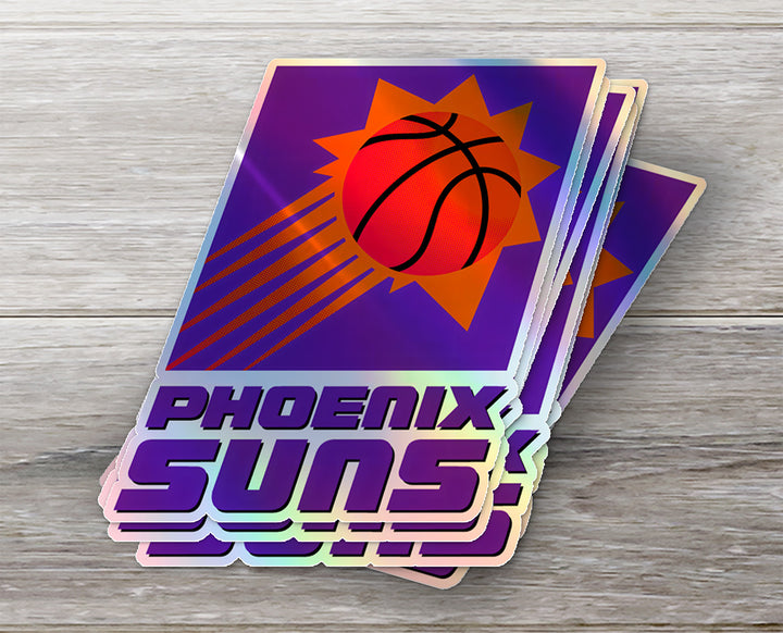 Phoenix Suns Logo Sticker 1992/93 - 1999/00 - Holographic or Glossy - Waterproof - Great Gift