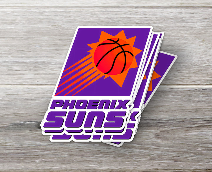 Phoenix Suns Logo Sticker 1992/93 - 1999/00 - Holographic or Glossy - Waterproof - Great Gift