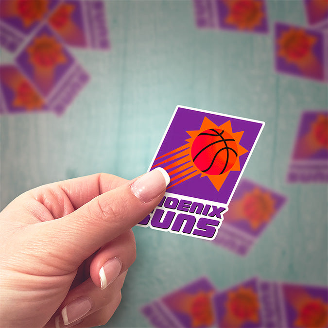 Phoenix Suns Logo Sticker 1992/93 - 1999/00 - Holographic or Glossy - Waterproof - Great Gift