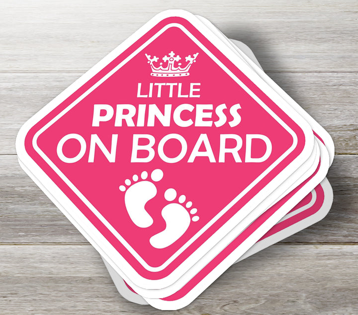 Little Princess on Board – Cute & Stylish Car Sticker